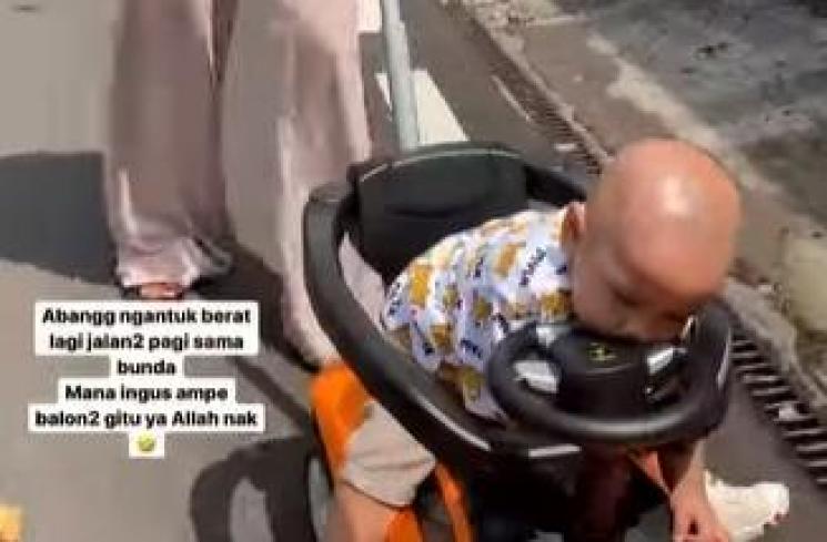 Baby L ngantuk (instagram/@lestykejora)