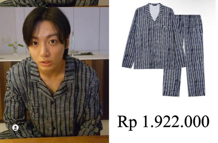 harga outfit Jungkook BTS (Instagram/@bangtan_outfit)
