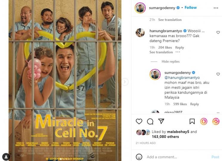 Postingan IG Denny Sumargo (instagram/@sumargodenny)