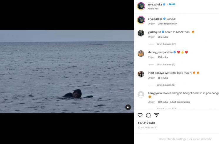 Momen Arya Saloka Terombang-ambing [Instagram/@arya.saloka]