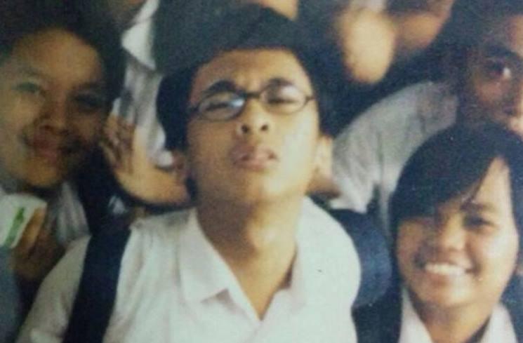 Potret jadul artis saat SMA. (Twitter/@radityadika)