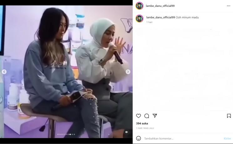 Syahrini [Instagram/@lambe_danu_official99]
