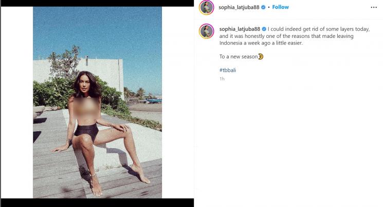 Sophia Latjuba pakai bikini (Instagram/sophia_latjuba88)