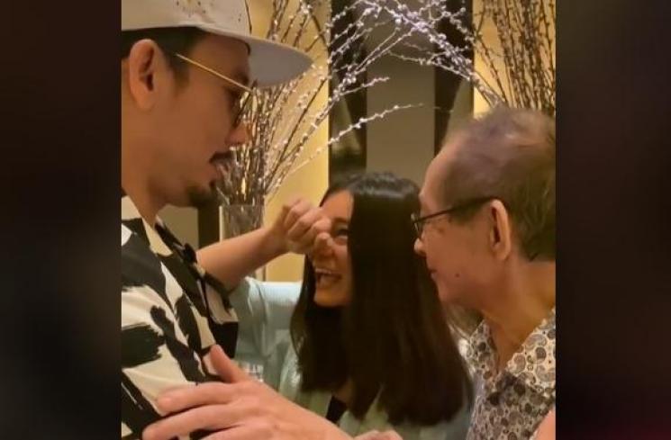 Denny Sumargo bertemu Ayah Mertua (tiktok.com/@dennysumargoreal)