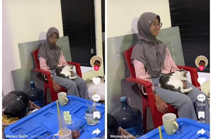 viral mbak-mbak berkacamata joget koplo (TikTok/@aliyaafy_)