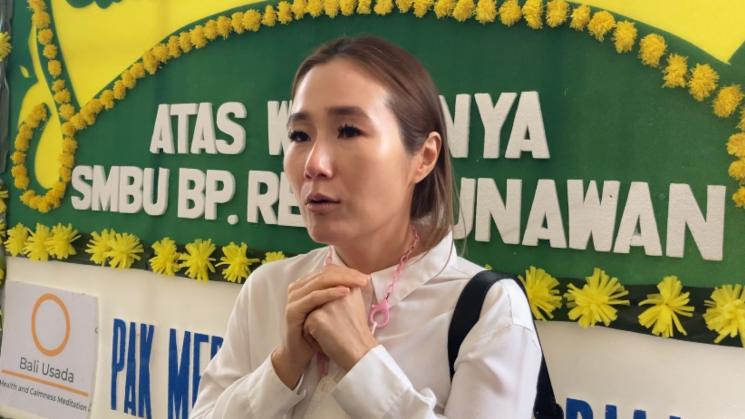 Sahabat Reza Gunawan, Melissa Karim. (MataMata.com/Adiyoga Priyambodo)