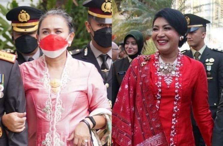 Beda Gaya Istri Panglima TNI dan Istri Kapolri (instagram/@dharmapertiwipusat/@bhayangkari.ketua_umum)