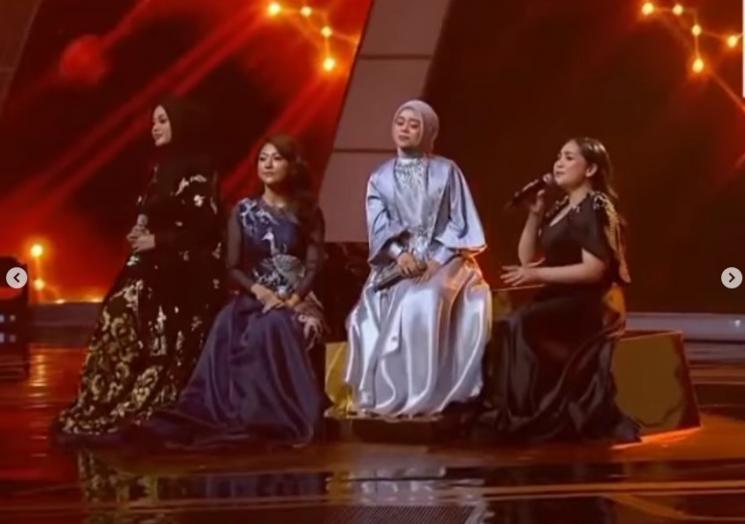 Aurel Hermansyah, Nagita Slavina, Sarwendah dan Lesti Kejora Nyanyi Bareng. (Instagram/insta_julid)