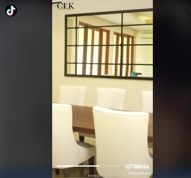 Potret rumah Cinta Laura. (TikTok/rahmatkiehl)