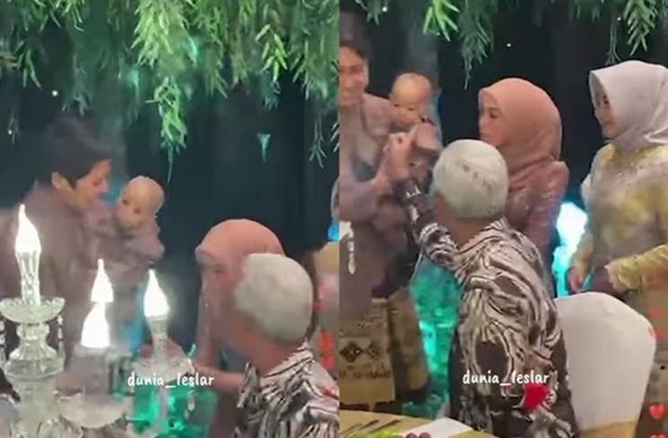 Potret Lesti Kejora dan Rizky Billar ketemu Ganjar Pranowo (Instagram/@dunia_leslar)