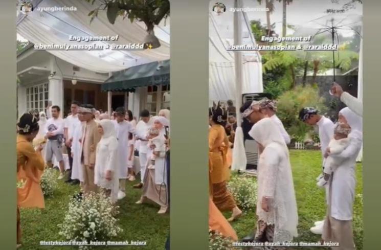 Momen Lamaran Kakak Lesti Kejora (Instagram/@benimulyanasopian)