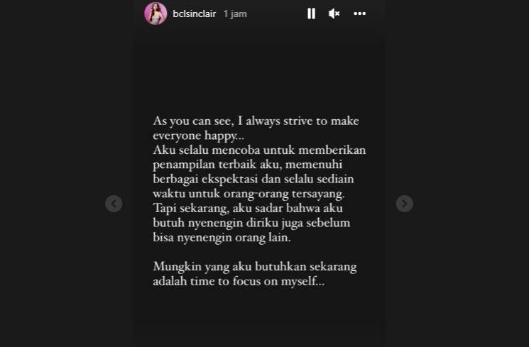 Bunga Citra Lestari mendadak curhat panjang. (Instagram/bclsinclair)