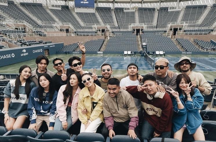 Pesona Enzy Storia Nonton Tenis US Open (instagram/@enzystoria)