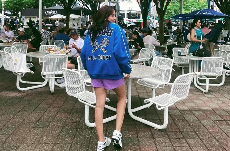 Pesona Enzy Storia Nonton Tenis US Open (instagram/@enzystoria)