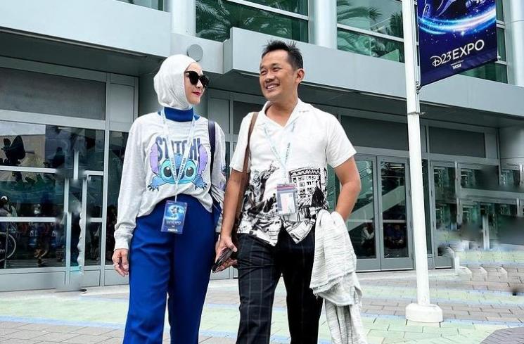 Potret Zaskia Adya Mecca di Amerika. (Instagram/zaskiadyamecca)