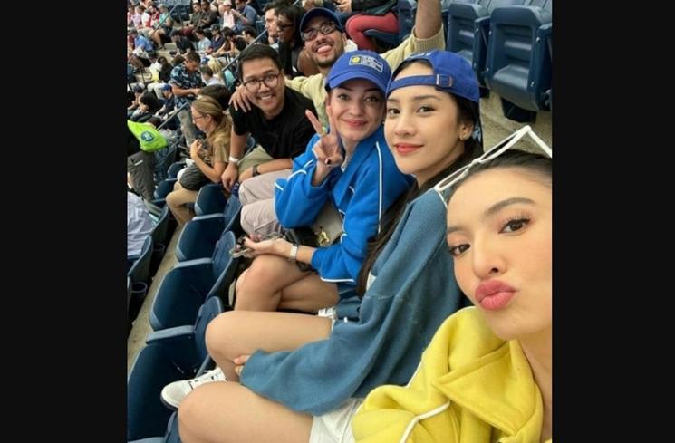 Pesona Enzy Storia Nonton Tenis US Open (instagram/@enzystoria)
