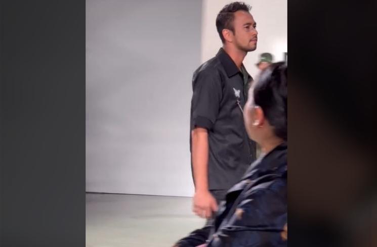 Momen Kocak Nagita Slavina Nonton Raffi Ahmad Fashion Show (TikTok/@kongserr)