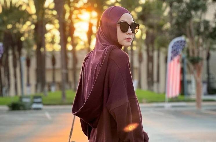 Potret Zaskia Adya Mecca di Amerika. (Instagram/zaskiadyamecca)
