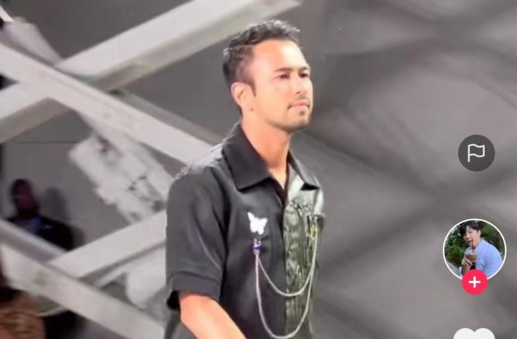 Raffi Ahmad runway catwalk di NYFW (TikTok/@loyraa1361)