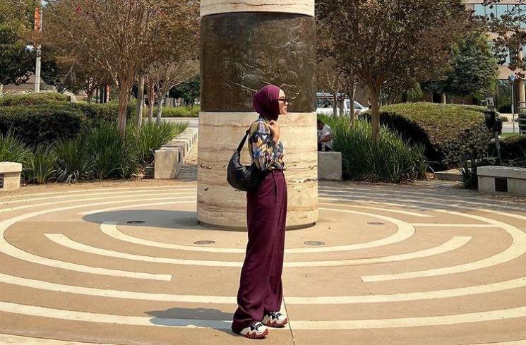 Potret Zaskia Adya Mecca di Amerika. (Instagram/zaskiadyamecca)
