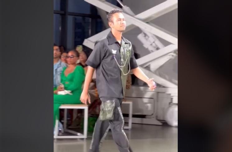 Momen Kocak Nagita Slavina Nonton Raffi Ahmad Fashion Show (TikTok/@kongserr)