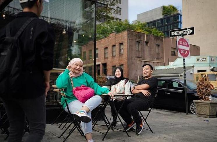 Potret PNS Rans Entertainment di New York. (Instagram/@shela_lala96)
