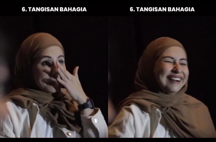 Potret Artis Nangis Nonton Miracle in Cell No 7 (instagram/vinogbastian__)
