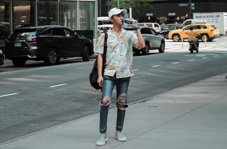 Potret PNS Rans Entertainment di New York. (Instagram/@sensen_ahmad)