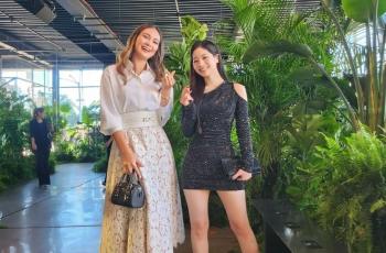 Foto Bareng Dahyun TWICE, Tinggi Badan Luna Maya Jadi Omongan