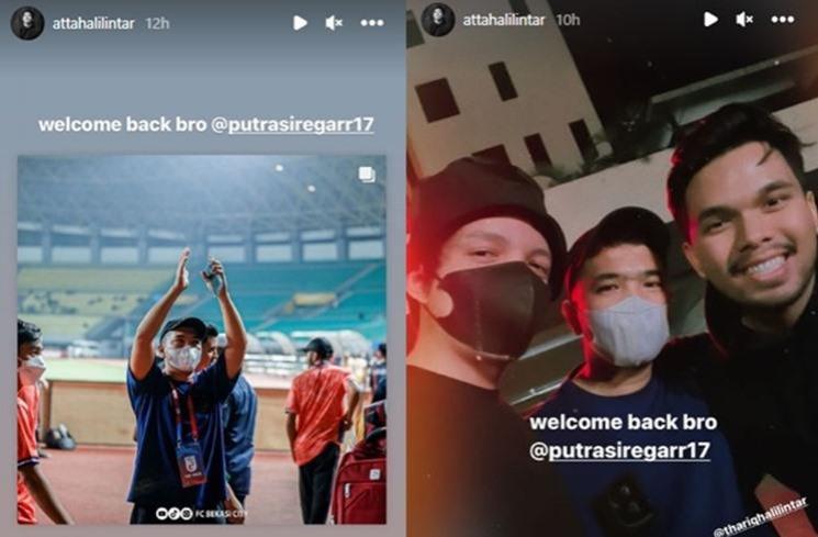 Atta Halilintar menyambut kebebasan Putra Siregar. (Instagram/@attahalilintar)