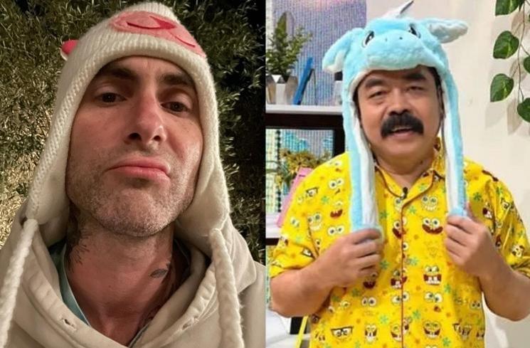 Adu Gaya Adam Levine dan Adam Suseno (Instagram/@adamlevine/@inul.d)