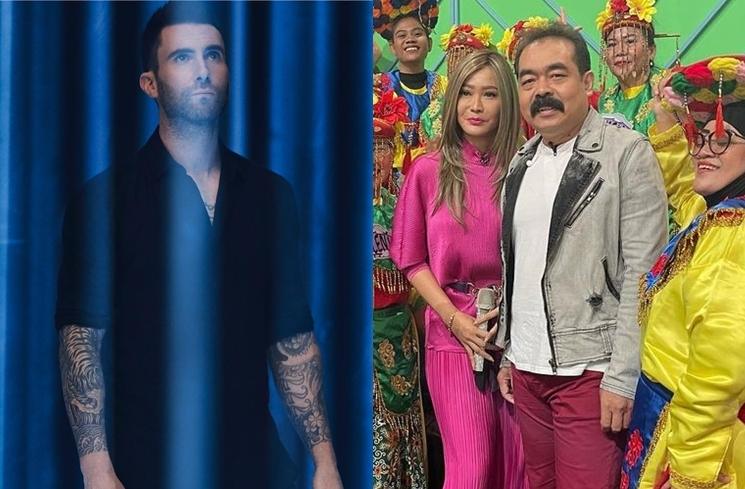 Adu Gaya Adam Levine dan Adam Suseno (Instagram/@adamlevine/@inul.d)