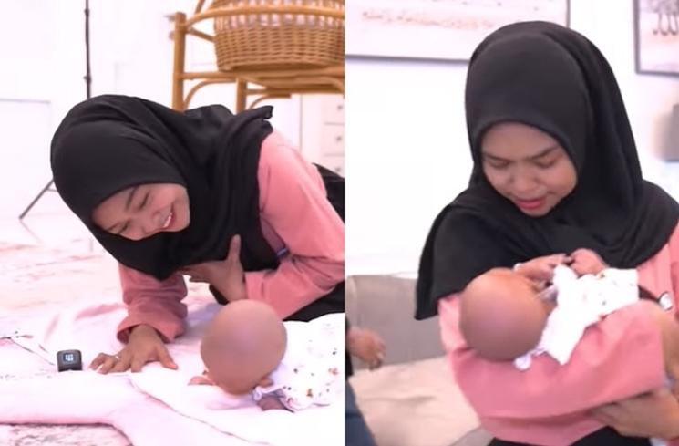 Potret Ria Ricis Momong Baby Moana (Instagram/@riaricis1795)