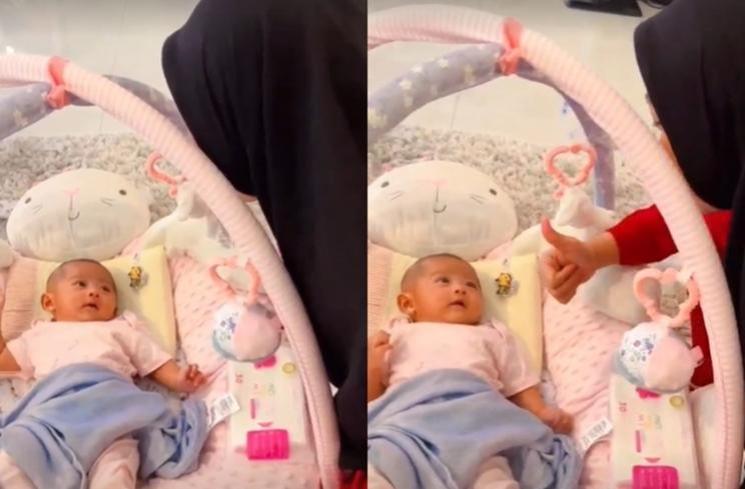 Potret Ria Ricis Momong Baby Moana (Instagram/@teukuryantr)