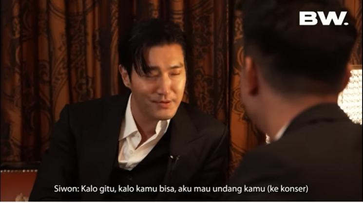 Momen Pertemuan Siwon dan Boy William. (YouTube/BW)