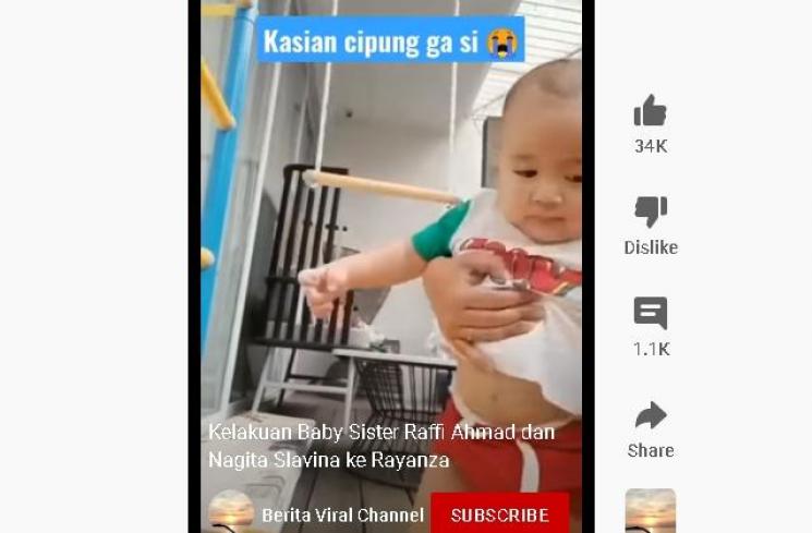 Rayyanza (Youtube/Berita Viral Channel)