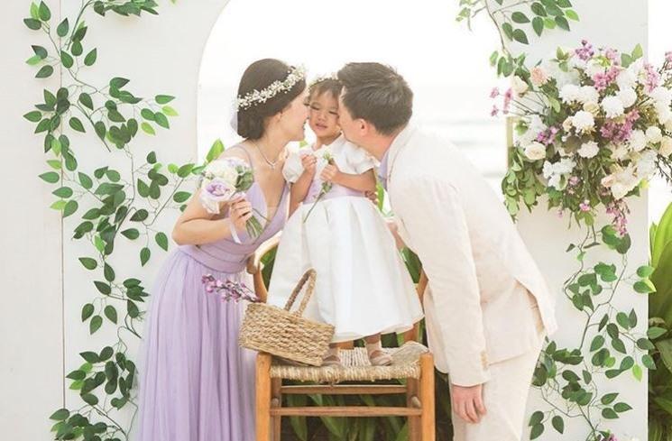 Potret Baby Claire Jadi Flower Girl. (Instagram/shandyaulia)