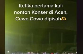 Viral Video Penonton Cowok dan Cewek Dipisah saat Konser di Aceh: Kayak Sholawatan!