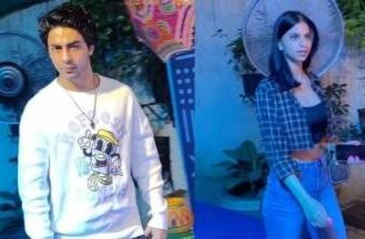 Aryan Khan dan Suhana Khan di screening film Maja Ma (Instagram/@viralbhayani)