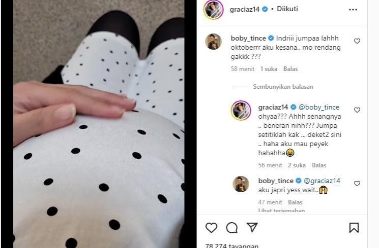 Gracia Indri Ingin Dibawakan Peyek. (Instagram/graciaz14)