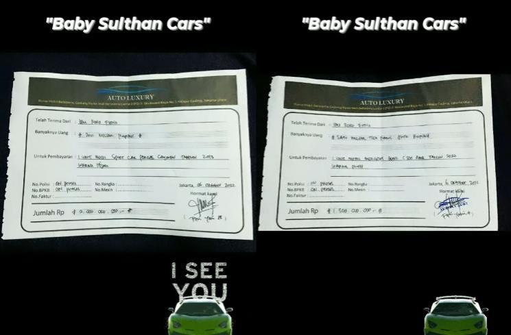 Roro Fitria Borong 2 Mobil Rp3,3 Miliar buat Baby Sulthan. (Instagram/roro.fitria1989)