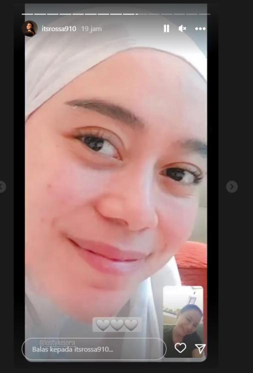 Rossa Video Call Lesti Kejora [Instagram/@itsrossa910]