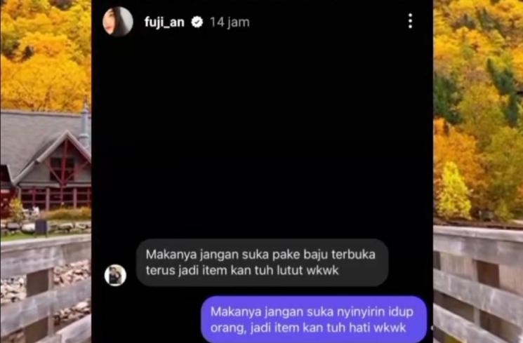 Fuji dinyinyiri akun anonim (TikTok/@masihperih)