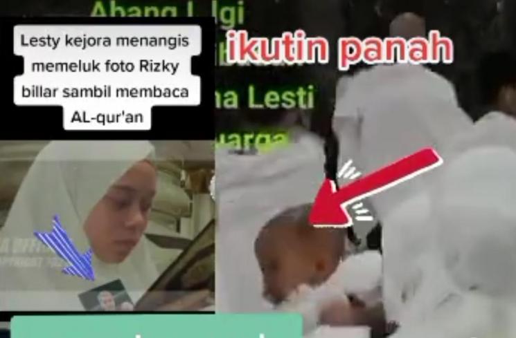 Lesti Kejora diisukan bawa foto Rizky Billar ke Tanah Suci (Instagram/@hesti_ati)