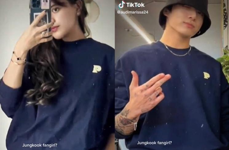 Gaya Audi Marissa kembaran barang dengan member BTS. (Instagram/@audimarissa)