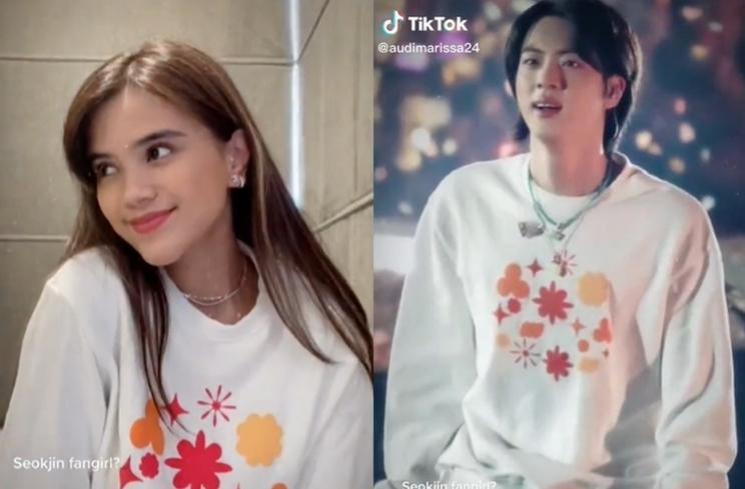 Gaya Audi Marissa kembaran barang dengan member BTS. (Instagram/@audimarissa)