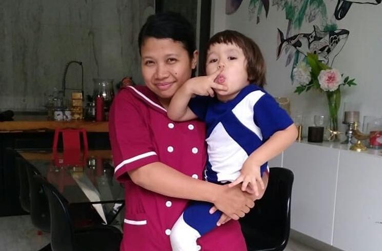 Potret Anak Artis Bareng Pengasuh (instagram/@purwat.i)
