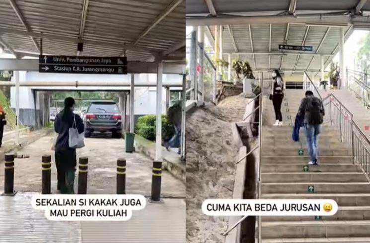 Potret Adrian Maulana Berangkat Kerja Naik KRL (Instagram/@adrianmaulana)