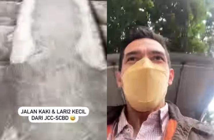 Potret Adrian Maulana Berangkat Kerja Naik KRL (Instagram/@adrianmaulana)