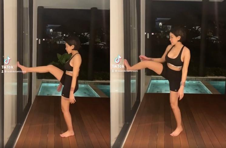 Momen Nikita Mirzani Olahraga (instagram/@nikitamirzanimawardi_172)